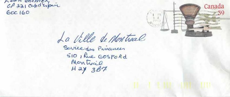 Entier Postal Stationery Canada Post Balance Dayton Perce