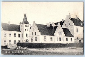 Denmark Postcard Sobysogaard Building Entrance View c1920's Antique