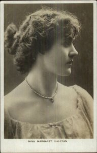 Actress Miss Margaret Halstan c1910 Real Photo Postcard