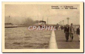 Old Postcard Ostend The Pier