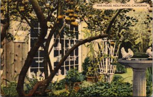 Linen Postcard Ivar House in Hollywood, California~138029