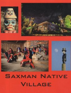 Saxman Native Indian Village Alaska Postcard