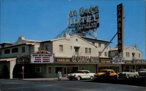 Las Vegas Nevada NV El Cortez Hotel Yellow Cab Classic 1950s Cars Vintage PC