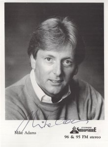 Mike Adams Radio Shropshire Vintage Hand Signed Card Photo