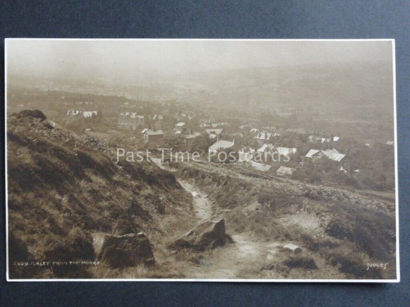 West Yorkshire: ILKLEY Town from the Moors c1914 RP Postcard By Judges