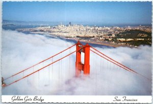 Postcard - The Golden Gate Bridge - San Francisco, California