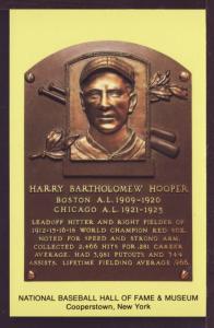 Harry Bartholomew Hooper Baseball Hall Fame Post Card 3247