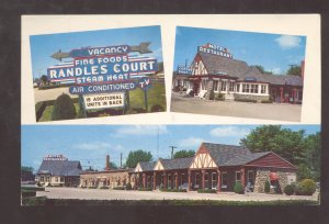 ELDON MISSOURI RANDLES COURT MOTEL VINTAGE ADVERTISING POSTCARD