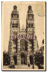 Postcard Old Tours Cathedrale St Gatien