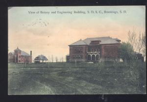 BROOKINGS SOUTH DAKOTA STATE COLLEGE BOTANY BUILDING ENGINEERING POSTCARD