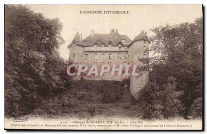 Old Postcard Auvergne Picturesque Chateau Cordes East Coast