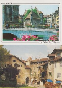 Annecy Monte Perriere Palais D' L'Isle Lac D'Annecy France 2x Mint Postcard s