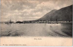 SITKA, AK Alaska    SHIPS, TOWN  from  the WATER  c1910s Albertype  Postcard