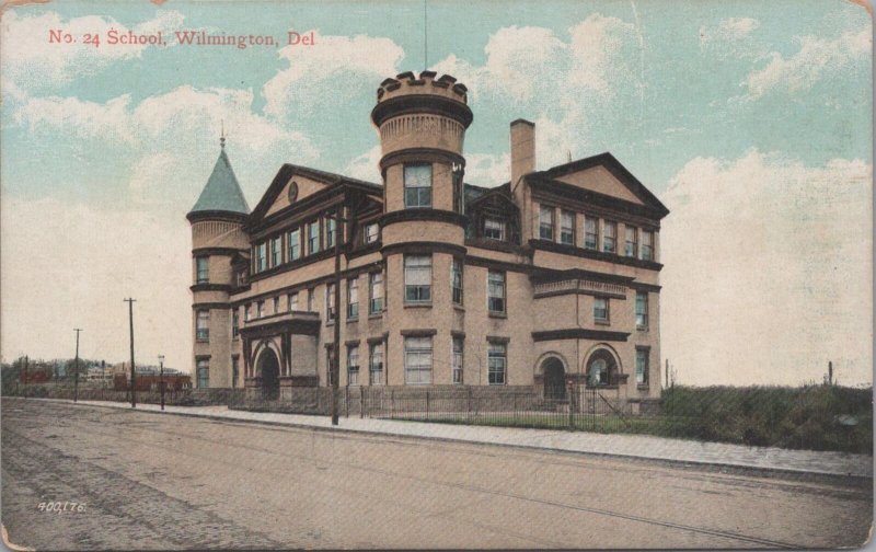 Postcard School No 24  Wilmington DE #2