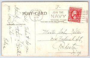 Chicago IL~Special Driver: Motor Bus & Trailers On The Blvd~Passengers~1920 B&W