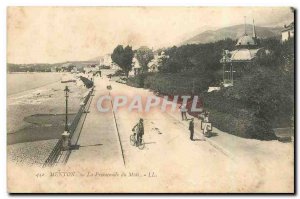 CARTE Postale Old Menton Promenade du Midi