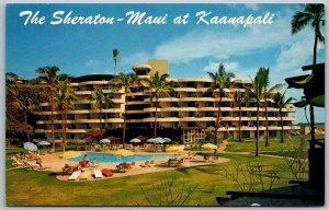 Kaanapali Maui Hawaii 1964 Postcard The Sheraton-Mau Hotel