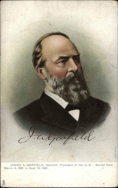 Tuck US History American President James A Garfield c1910 Vintage Postcard