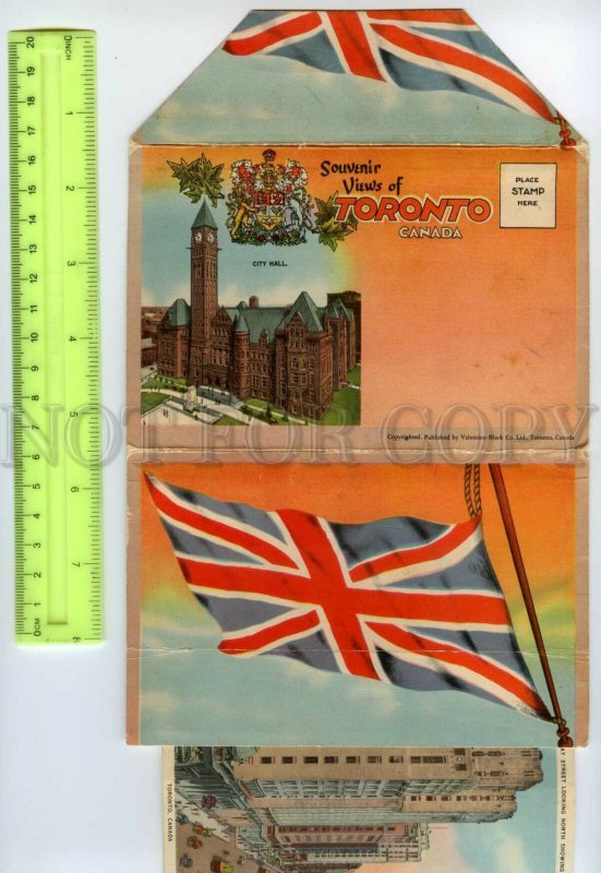 492035 Canada Flag Toronto Vintage booklet 20 views