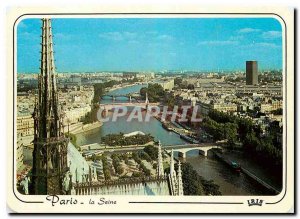 Modern Postcard Paris Panorama of the Seine from the Notre Dame arrow