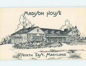 Unused 1940's MADISON HOUSE MOTEL Town Of North East Maryland MD H5765