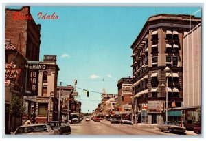 c1950 Main Street Boise Idaho Exterior Building Capital City Idaho ID Postcard
