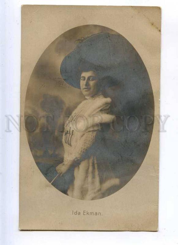 216391 Ida EKMAN Finnish OPERA soprano singer Vintage PHOTO