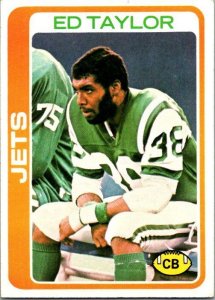 1978 Topps Football Card Ed Taylor New York Jets sk7298