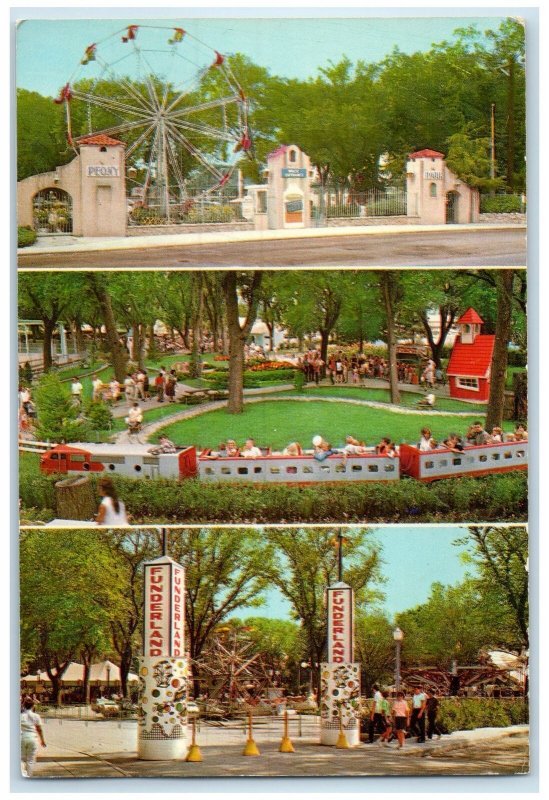 c1960s Peony Park Scene The Resort Beautiful Omaha Nebraska NE Unposted Postcard