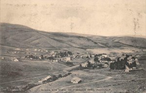 BIRD'S EYE VIEW OF VIRGINIA CITY MONTANA POSTCARD (c. 1910)