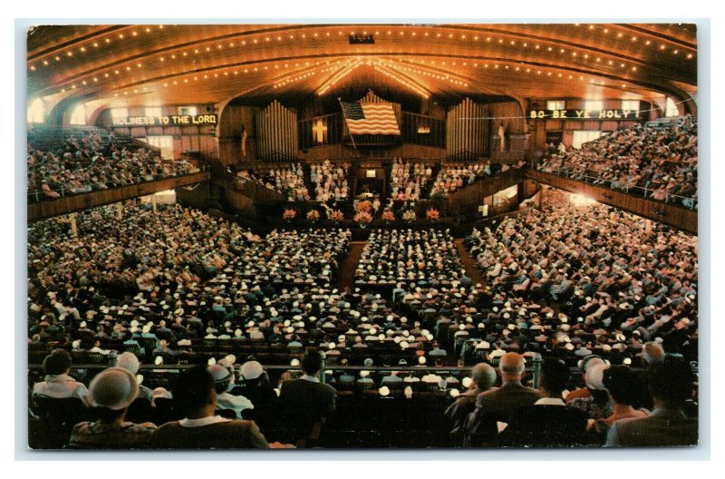 Postcard Sunday Worship Service at the Ocean Grove Auditorium, NJ 1968 E46