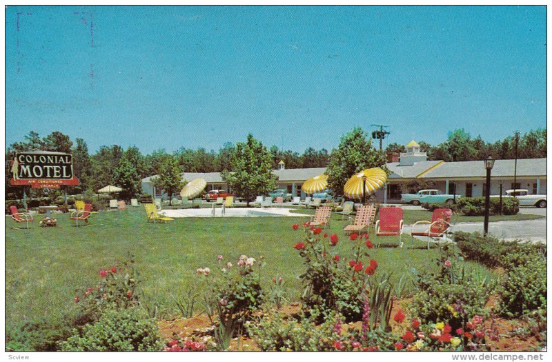 Colonial Motel & Jarratt Restaurant, JARRATT, Virginia, PU-1965