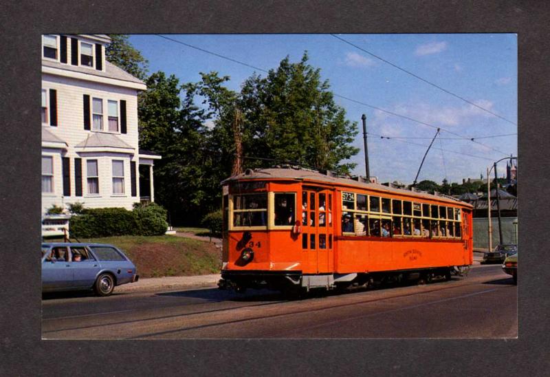MA Boston Elevated Railway MBTA Trolley Watertown Mass Massachusetts Postcard