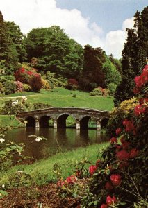 Palladian Bridge,Stourhead Gardens,Wiltshire,England,UK