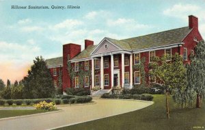 QUINCY, IL Illinois HILLCREST SANITARIUM  Adams County c1940's Curteich Postcard