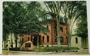 Maine Skowhegan High School c1910 Postcard I18
