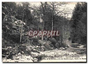 Old Postcard Avallon Vallee du Cousin A Corner near Riviere du Moulin Leger