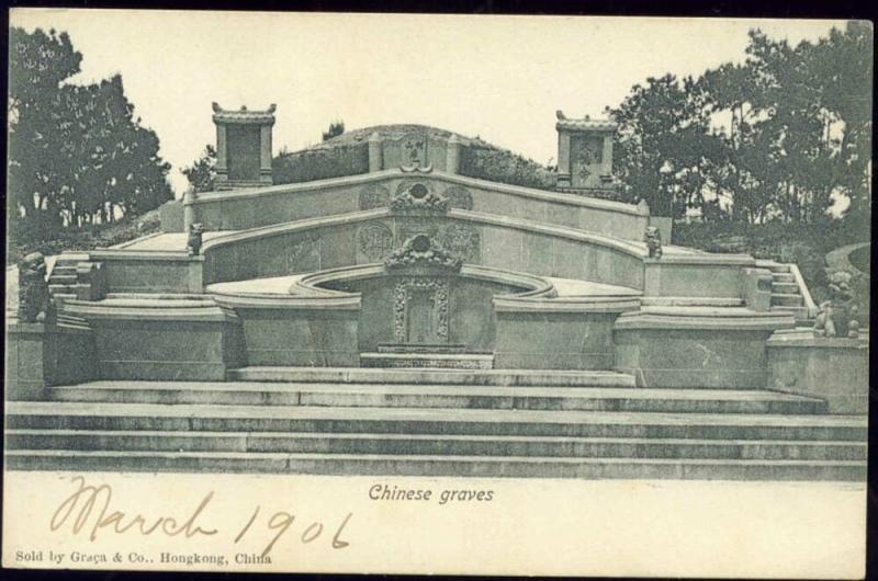 china, HONG KONG, Chinese Graves (1906)