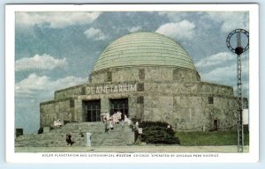 CHICAGO, IL Illinois   ADLER  PLANETARIUM   c1940s    Postcard