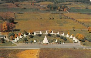 Cave City Kentucky c1957 Postcard Wigwam Village 2 Motel Roadside Mammoth Cave