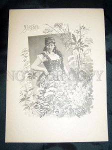 104334 SLAVINA Russian OPERA Singer ART NOUVEAU vintage POSTER