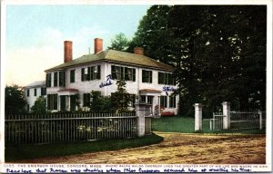 USA The Emerson House Concord Massachusetts Vintage Postcard 09.99