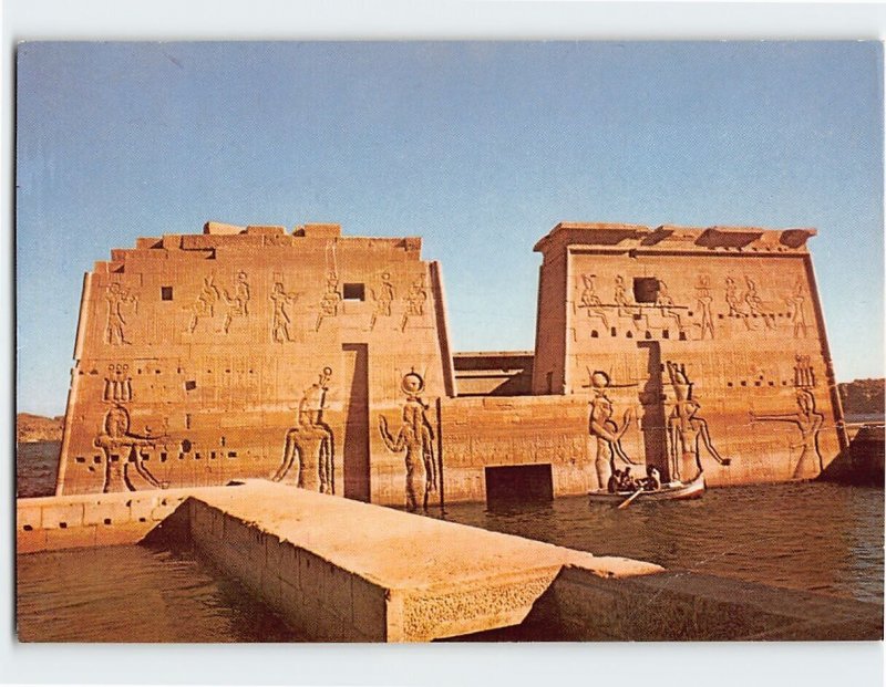 Postcard General view of Isis Temple at Philae, Aswan, Egypt