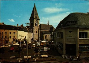 CPM Ussel - La Poste et l'Eglise (1060091)