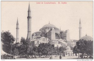 CONSTANTINOPLE, Turkey, 1900-1910's; Salut De Constantinople, St. Sophie