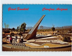 Postcard Giant Sundial, Carefree, Arizona