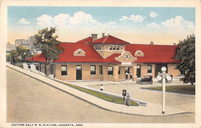 Argenta Arkansas Cotton Belt Train Station Vintage Postcard AA18869