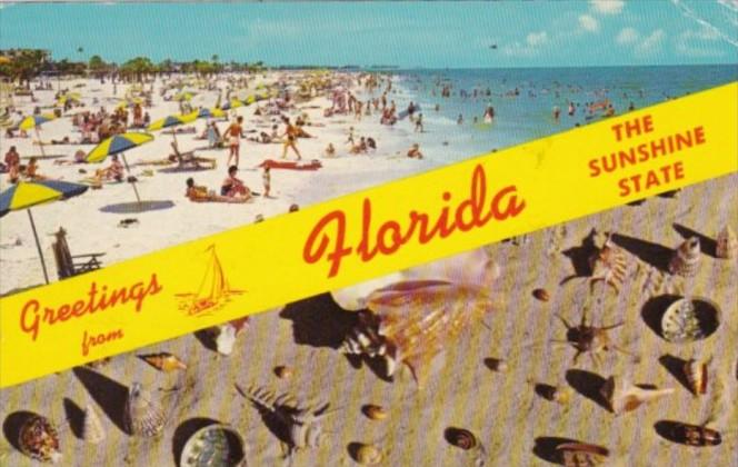 Greetings From Florida The Sunshine State 1971