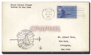 Letter US 1st flight FAM5 Boston to San Juan April 29, 1958