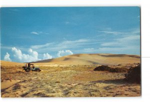 Nags Head North Carolina NC Vintage Postcard Jockey Ridge Sand Dunes Jeep